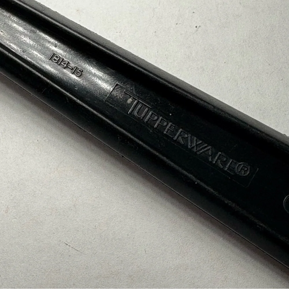 Tupperware Basting / Serving Plastic Black Spoon
